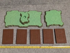 Mega Bloks Construx Lot Terrain Grass Brown Baseplates Dragons Krystal Wars Halo