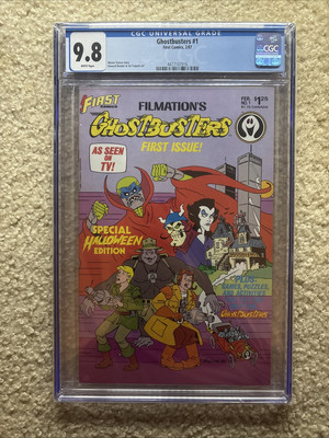 CGC 9.8 Filmation s Ghostbusters #1 POP 25 (First Comics February 1987)