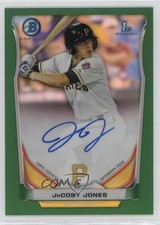 2014 Bowman Chrome Prospect Green Refractor 18/75 JaCoby Jones #BCAP-JJ Auto 0lm