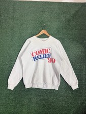 Vintage 1990 Comic Relief Comedy Show Raglan Crewneck Sweatshirt Men&rsquo;s XL