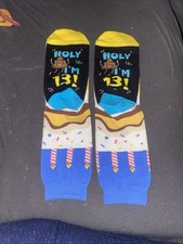 Birthday Socks 13Th Birthday For Boys Fun Sil...