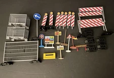 Bruder #62007 Construction Set: Railings Site Signs and Pylons LOT 35 PCS