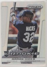 2013 Panini Prizm Silver Prizm Aaron Hicks #257 Rookie RC 7p8