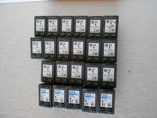 Lot of 22 Genuine HP 21 Black Ink Cartridges EMPTY Never Refilled
