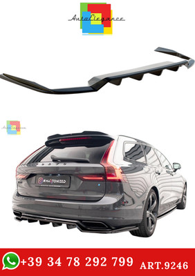 ART.9246 Hecksplitter Mit Vertikalen Streben Volvo V90 S90 R-Design Schwarz
