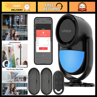 125dB WiFi PIR Motion Sensor Alarm Kit - Wireless Indoor/Outdoor Security System