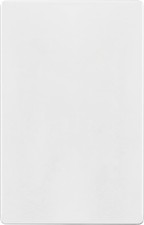 Screwless Blank Wall Plate Child Safe Device Outlet Cover Polycarbonate White