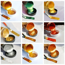 60ml,Gold Metallic Acrylic. Paint Waterproof for DIY Art & Crafts