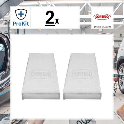 2x ORIGINAL  Corteco Filter, Innenraumluft für Nissan NAVARA PATHFINDER III