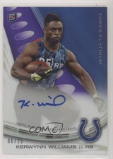 2013 Topps Platinum Rookie Refractors Purple 6/25 Kerwynn Williams Auto w3h