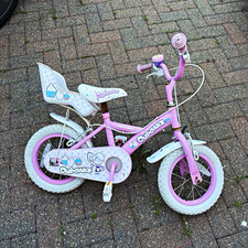 Apollo Cupcake 12in Girls Kids Bike Pink/White 1 Speed Chain Guard Mudguards