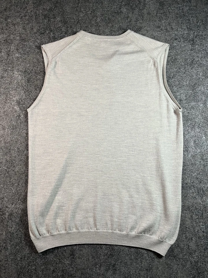 Мужской свитер жилет Calvin Klein Golf Old Course St Andrews серый шерсть мериноса размер XL - Изображение 2 из 4