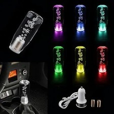 1 Pc Car Led Shift Knob With Bubble Waterproof Smooth Crystal Vehicle Shifter R