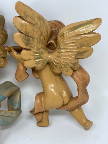 Coppia Appendiabiti da Parete Vintage Fontanini Simonetti Cherubino Angelo Deposizione Italia 7" - Foto 13 di 16