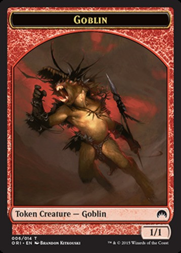 Goblin Token Light Play, English Magic the Gathering MTG Origins - Picture 1 of 1