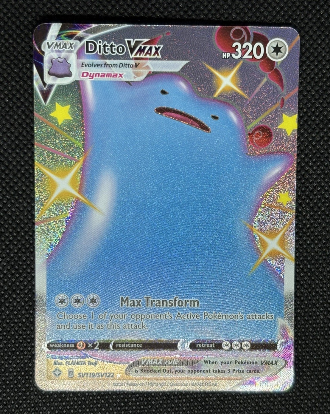 2021 Ditto VMAX SV119/SV122 Holo Rare Shining Fates Shiny Vault Pokemon Modern