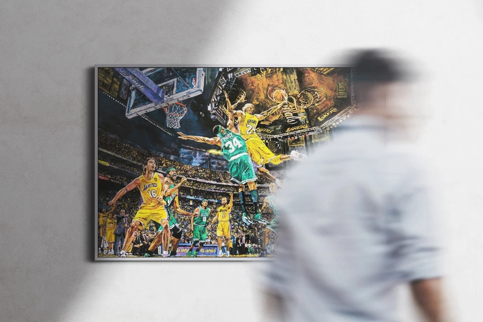 Póster o lienzo de Kobe Bryant pintando Dunk Foto 4 de 4