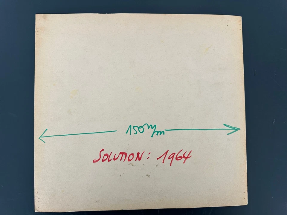 FORTUNÉ DESSIN ORIGINAL  Journal Le Parisien  Jeu "Cette Année Là"  1964 . D5 - Photo 2/2