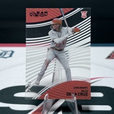Elly De La Cruz 2023 Panini Chronicles Clear Vision Blue # /50 Cincinnatti Reds
