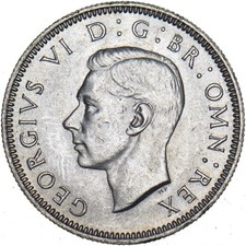 1946 English Shilling - George VI British Silver Coin