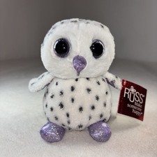 RUSS Li l Peepers 6 Plush Frost the Snowy Owl NWT