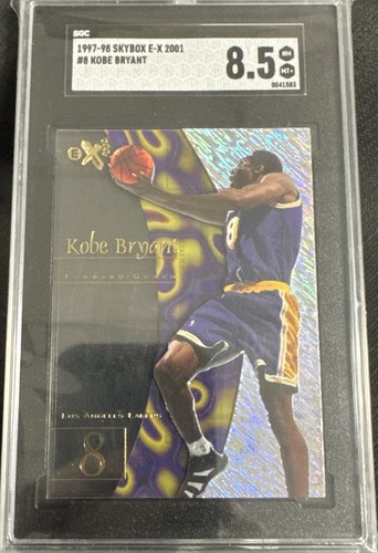 1997-98 Skybox E-X 2001 Kobe Bryant #8 LA Lakers HOF SGC 8.5