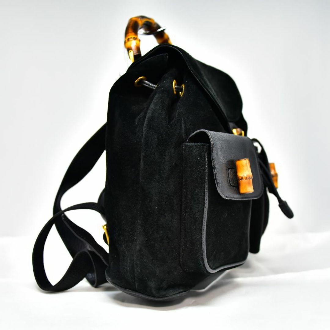 Authenticated GUCCI Bamboo Backpack Back Skin - image 2