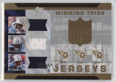 2007 SPx Winning Trios Jerseys Chris Brown Vince Young David Givens #WT-YBG 1u4m