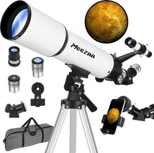 80mm Aperture 600mm Refractor Telescope for Kids & Beginners, Fully Multi-Coated
