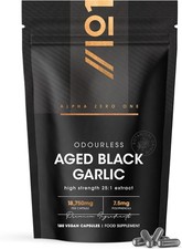 Black Garlic Extract 18,750mg - Fermented & Aged - Standardised 7.5mg