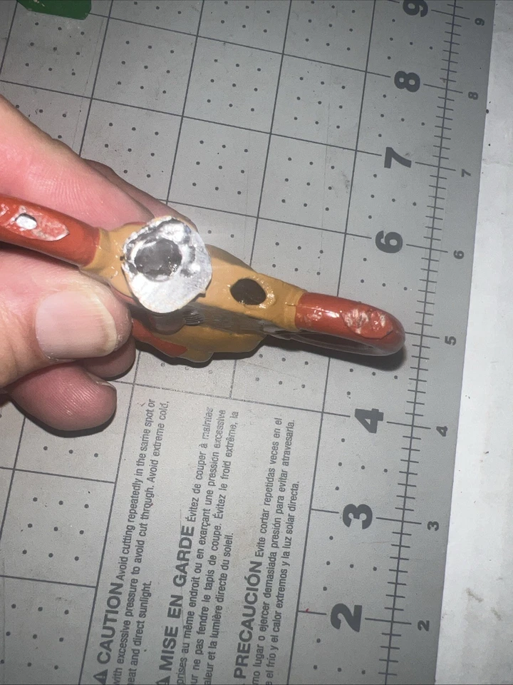 Винтажная свинцовая игрушка солдатик на мотоцикле Barclay Doughboy Первой мировой войны - Изображение 3 из 3