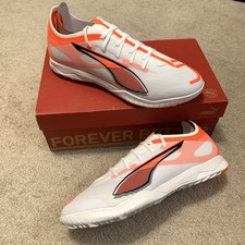 Puma Ultra 5 Match TT Turf Soccer Cleats White/Black/Glowing Red Men Sz 11.5 NEW