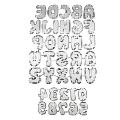 36PCS Alphabet Cutting Dies Cuts,Metal Letters Number Words Cutting Dies Sets...
