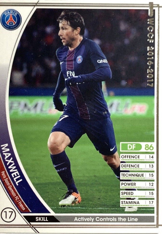 Maxwell WCCF PANINI soccer card Japan sports 028/126 2015 Maxwell WCCF PANINI soccer card Japan sports 028/126 2015