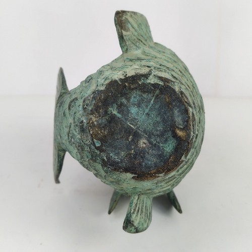 Chinese Bronze Carp Over The Dragon Gate Heavy Ornament Fish Mythical - Picture 5 of 16