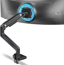Heavy Duty Ultrawide Monitor Arm for 17-49" Curved Displays, Adjustable Gas Spri