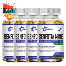 Benfotiamine 300mg, 120/240/480 Veg Capsules, Fat Soluble Thiamine Vitamin B1