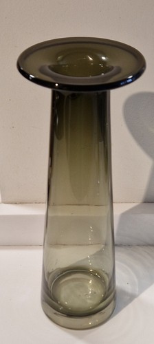 Vintage Ikea Graduated Smoke Grey Mid Century Style Glass Vase 26cm Tall - Picture 4 of 7