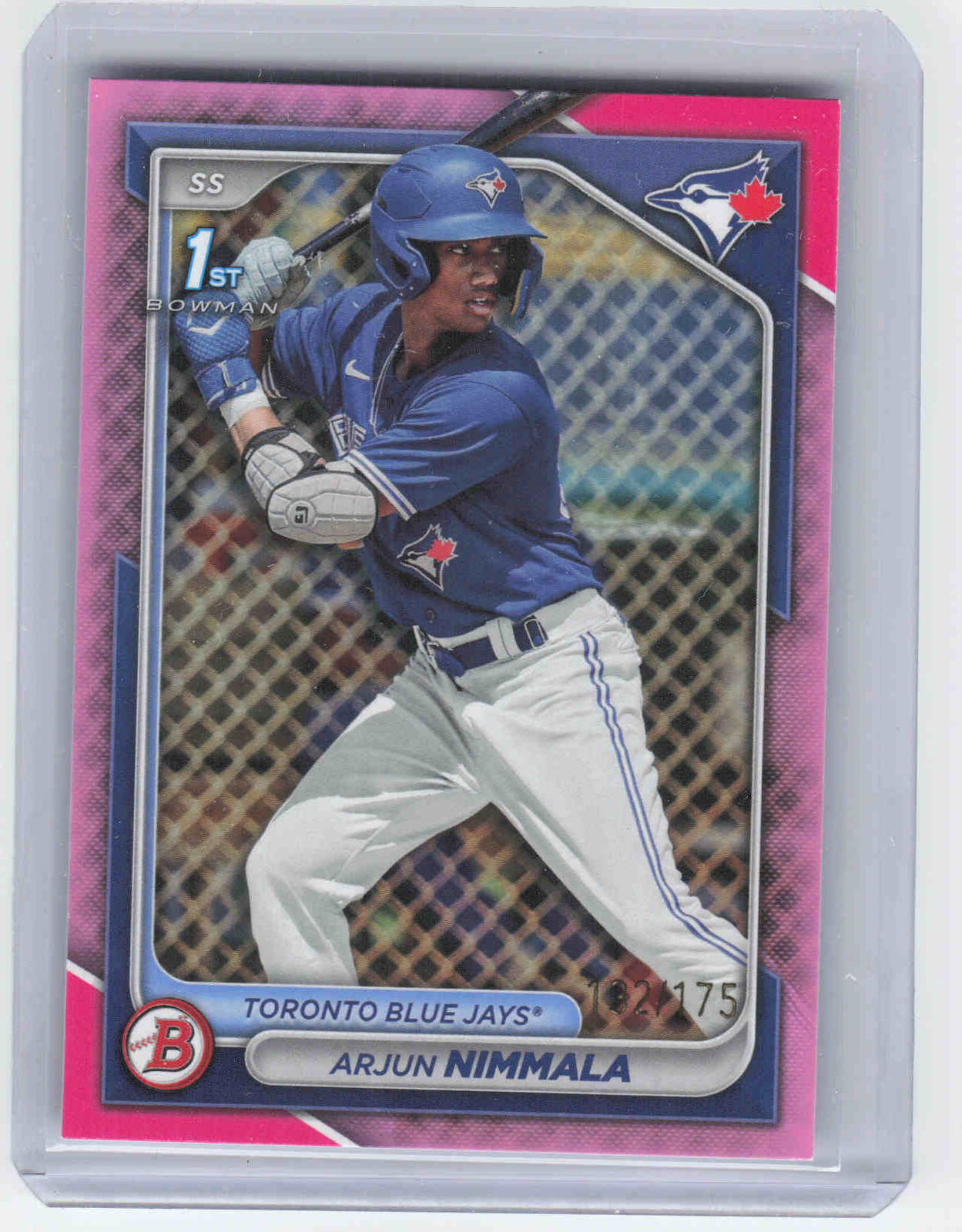 2024 Bowman #BP-142 Arjun Nimmala Prospects Pink #/175