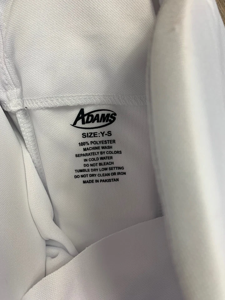 Adams Youth 七垫橄榄球裤小号白色全新 — 第 4/4 张图片