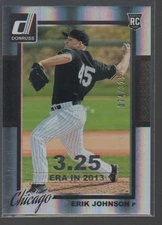 ERIK JOHNSON 2014 DONRUSS SEASON STAT LINE CARD #280    /325