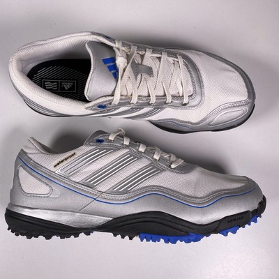 Adidas Men's Sz 9 Waterproof Golf Shoes EVG 791003 White Silver Spikeless | eBay