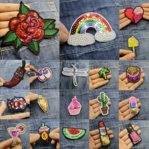 Food & Drink Single Iron - On Sewing Patches