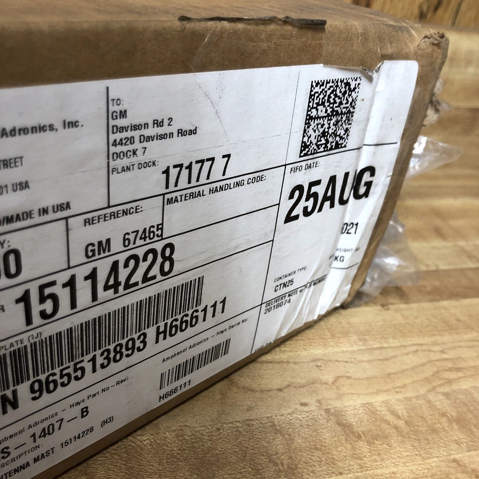 Mastro de antena de rádio Hummer H3 fabricante de equipamento original 2006 2007 2008 2009 2010 15114228 novo - Imagem 2 de 4