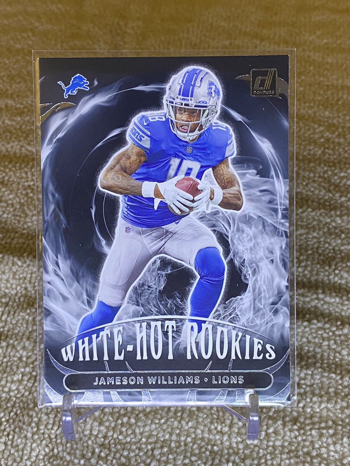 2022 Panini Donruss Football Jameson Williams White Hot Rookies RC #WHR-4 Lions