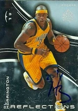 Al Harrington autographed Basketball Card Pacers 2004 Upper Deck Reflections #29