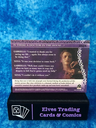 Xena: The Quotable Xena PARALLEL SINGLE Non-Sport Trading card Rittenhouse 2003 - Picture 52 of 268