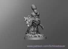 Mutated Rat Creature Monster Manual 28mm Scale DND D D Tabletop Miniature
