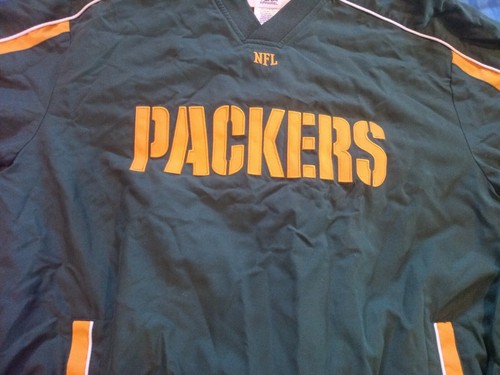 Vintage Team Apparel NFL Green Bay Packers Windbreaker Jacket Pullover Coat - Picture 4 of 8