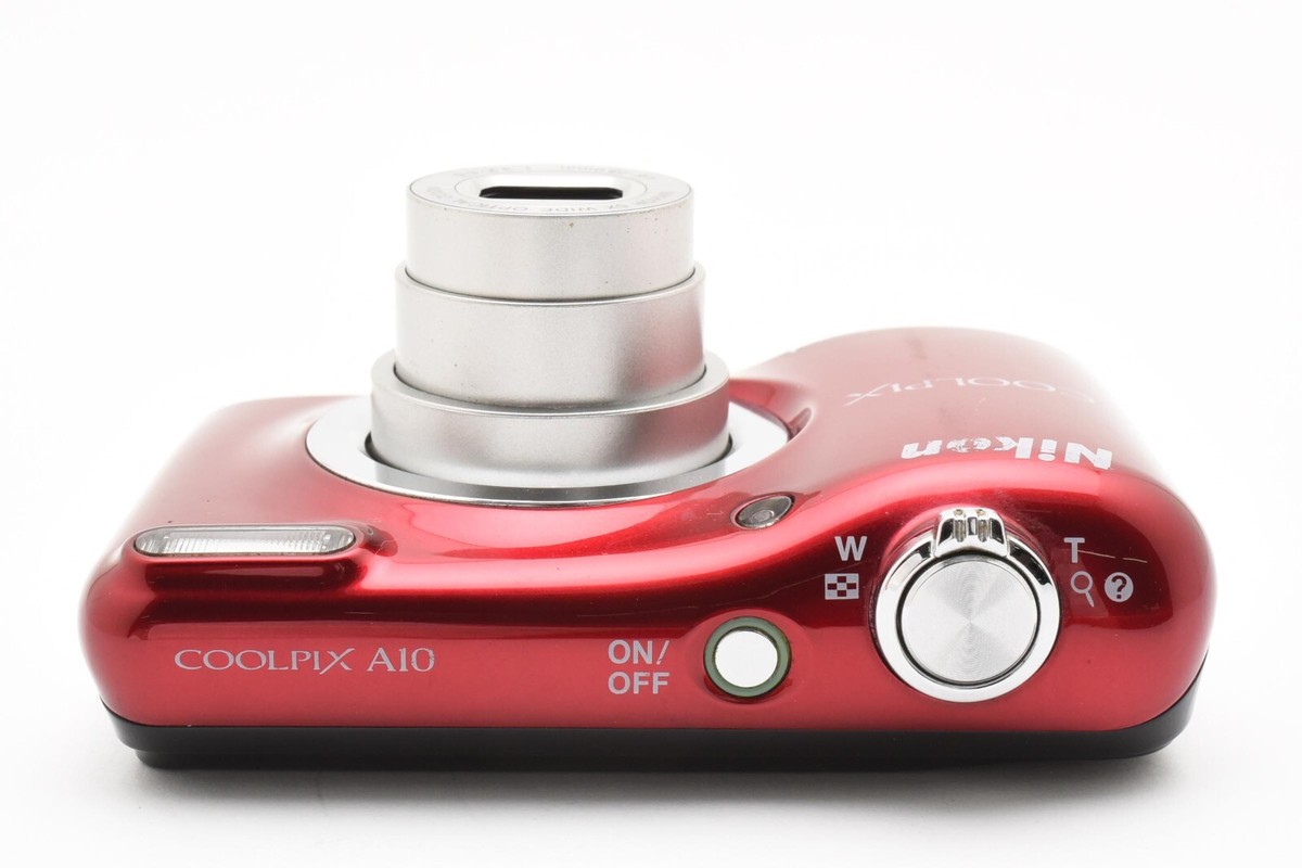 Excellent] Nikon COOLPIX A10 16.1MP Digital Camera Red From JAPAN